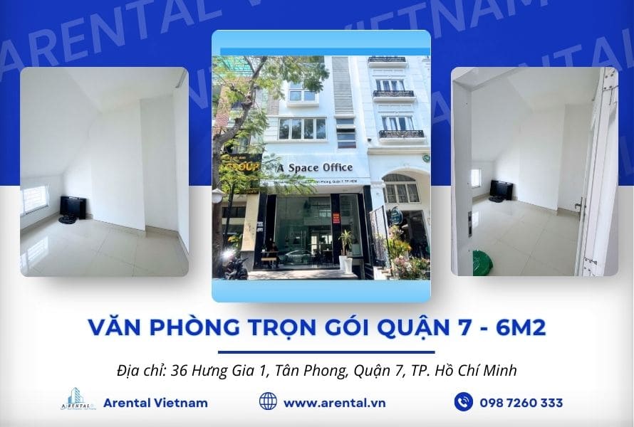 Thông tin văn phòng cho thuê trọn gói 6m2 Quận 7.