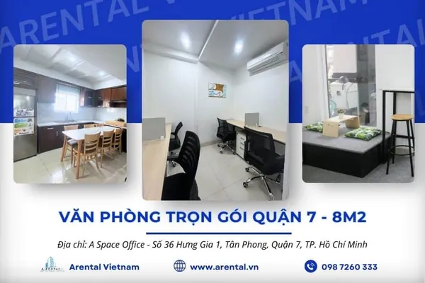 Dịch vụ cho thuê văn phòng trọn gói 8m2 tại Quận 7.