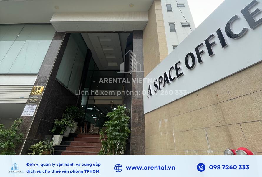 Góc tòa nhà văn phòng A Space Quận 2.