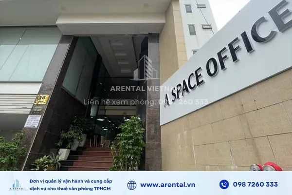 Góc tòa nhà văn phòng A Space Quận 2.