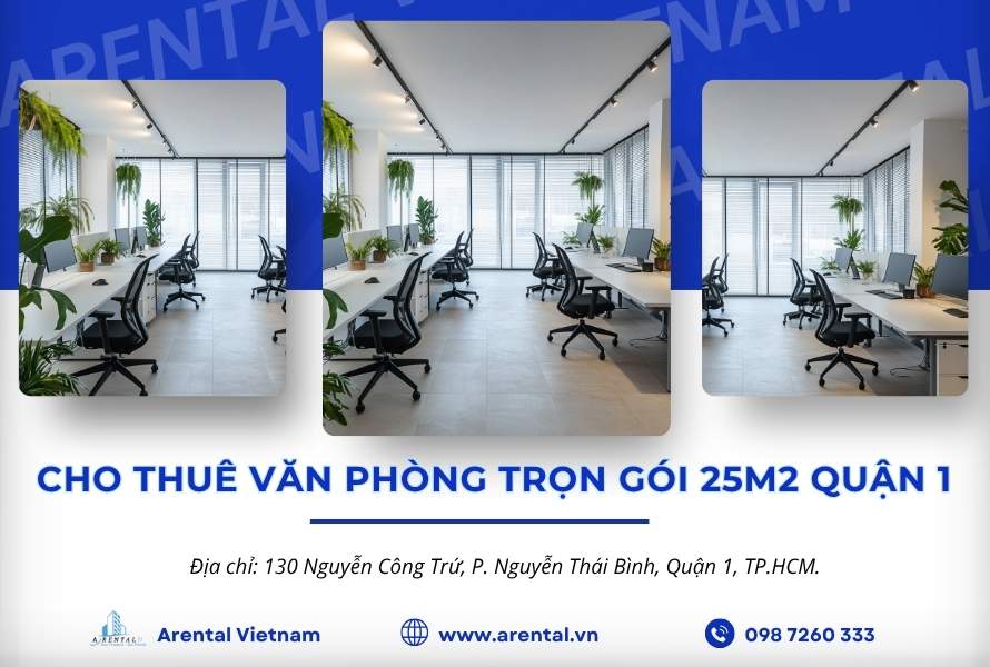 Giới thiệu sản phẩm văn phòng trọn gói 25m2 Quận 1