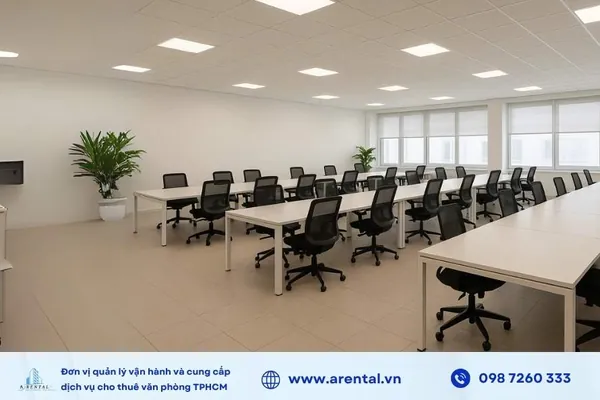 Văn phòng trọn gói 100m2 Quận 1 có sứa chứa tối đa là 30 nhân sự