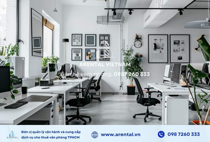 Bố trí không gian văn phòng trọn gói 100m2 Quận 1 góp phần cải thiện năng suất công việc