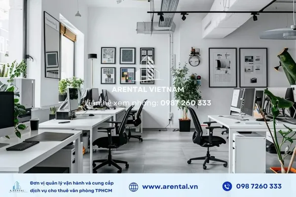 Bố trí không gian văn phòng trọn gói 100m2 Quận 1 góp phần cải thiện năng suất công việc 