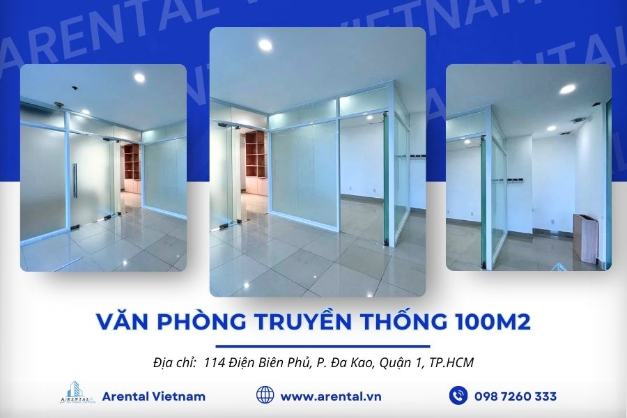 Thông tin báo giá văn phòng cho thuê 100m2 - Quận 1.
