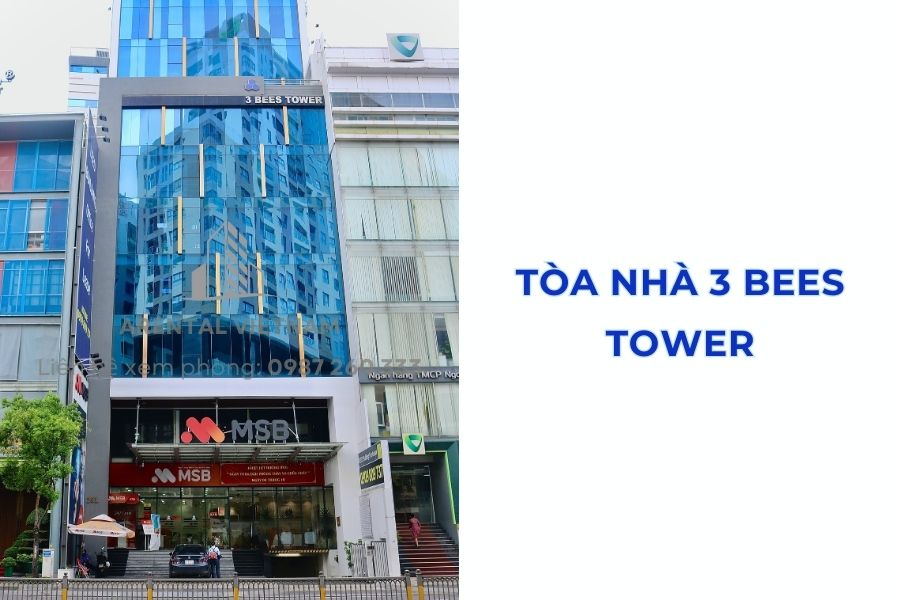 Tòa nhà 3 Bees Tower đường Nguyễn Văn Trỗi cho thuê văn phòng Phú Nhuận.