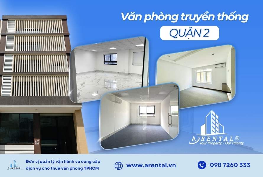 Không gian văn phòng truyền thống Quận 2 của Arental Vietnam.