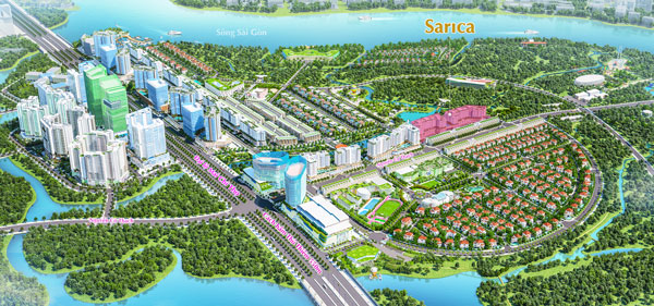 vị trí khu căn hộ Sarica Condominium khu sala