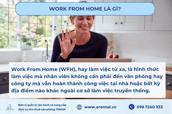 WFH cho phép nhân viên làm việc hiệu quả từ mọi nơi nhờ công nghệ kết nối không giới hạn.