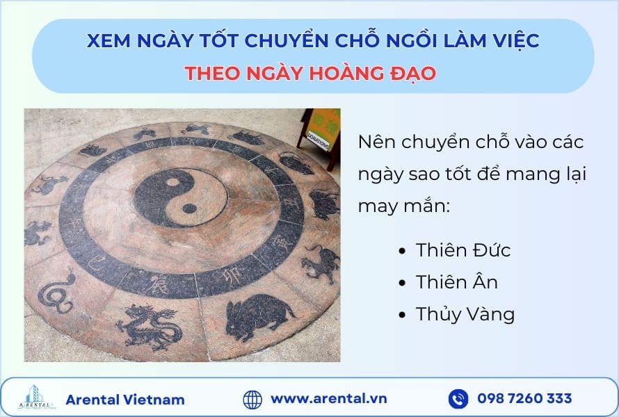 Xem ngày tốt chuyển chỗ ngồi làm việc theo ngày hoàng đạo.