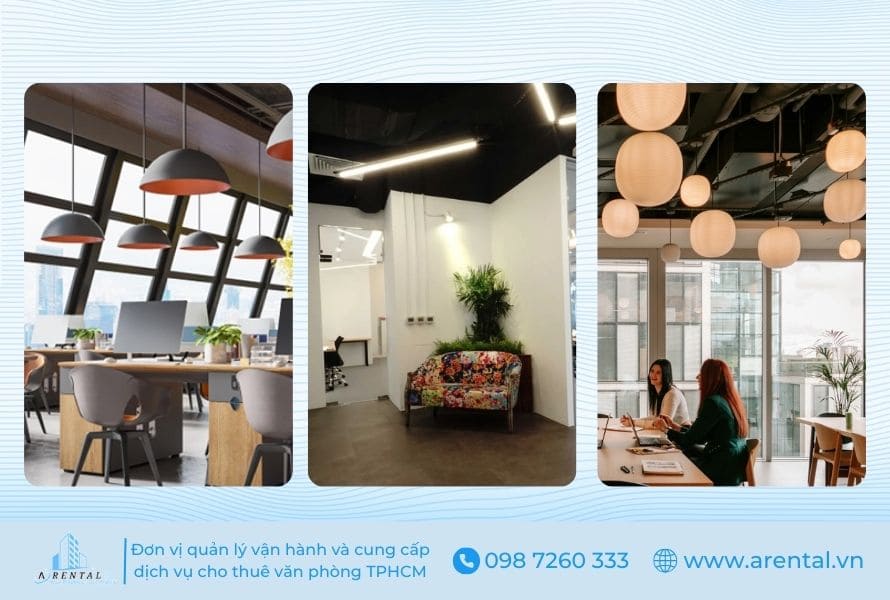 Tối ưu ánh sáng và màu sắc trong thiết kế không gian coworking space.
